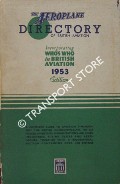 Book cover of The Aeroplane Directory of British Aviation 1953 by The Aeroplane 